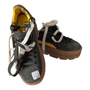 Fenty Beauty Yellow Plaid Interior Sneakers